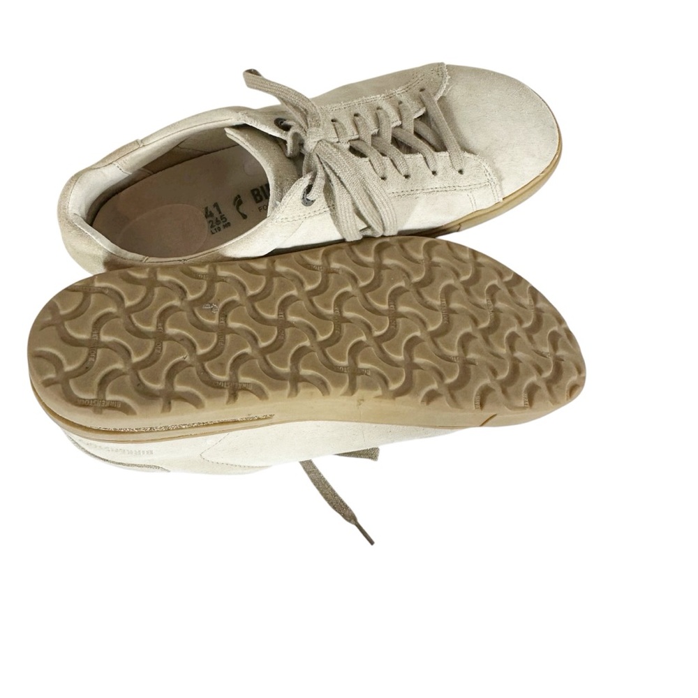 BIRKENSTOCK 41 L10 M8 Birk Bend Low Lace up Sneakers Cork Sole Suede Shoes #265 - Picture 6 of 6